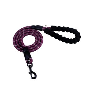 Reflective Dog Leash Nylon Pet Dog Leash Rope For Small Medium Large Dogs Walking Training Pet Suppiles (Option: Purple)