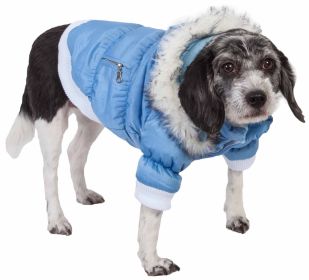 Metallic Fashion Pet Parka Coat (size: X-Large)